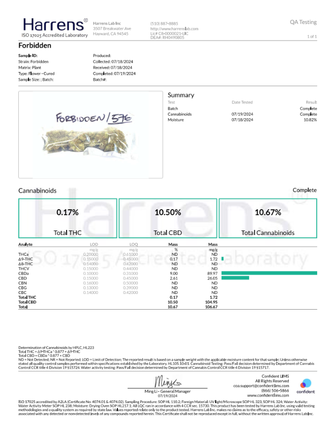 Forbidden - CBD Flower image 2