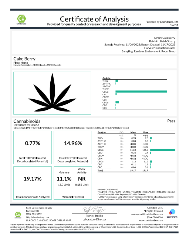 Cake Berry Brûlée - CBD Flower image 2
