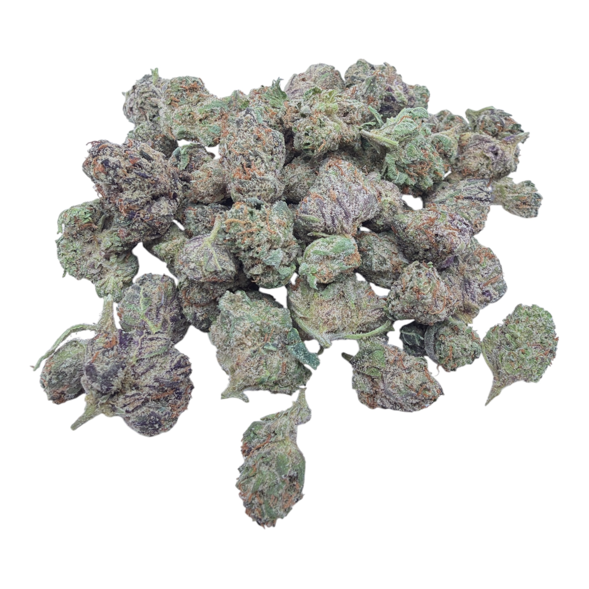 Snow Purple Punch Indoor Smalls THCA flower – isolated current-lot buds