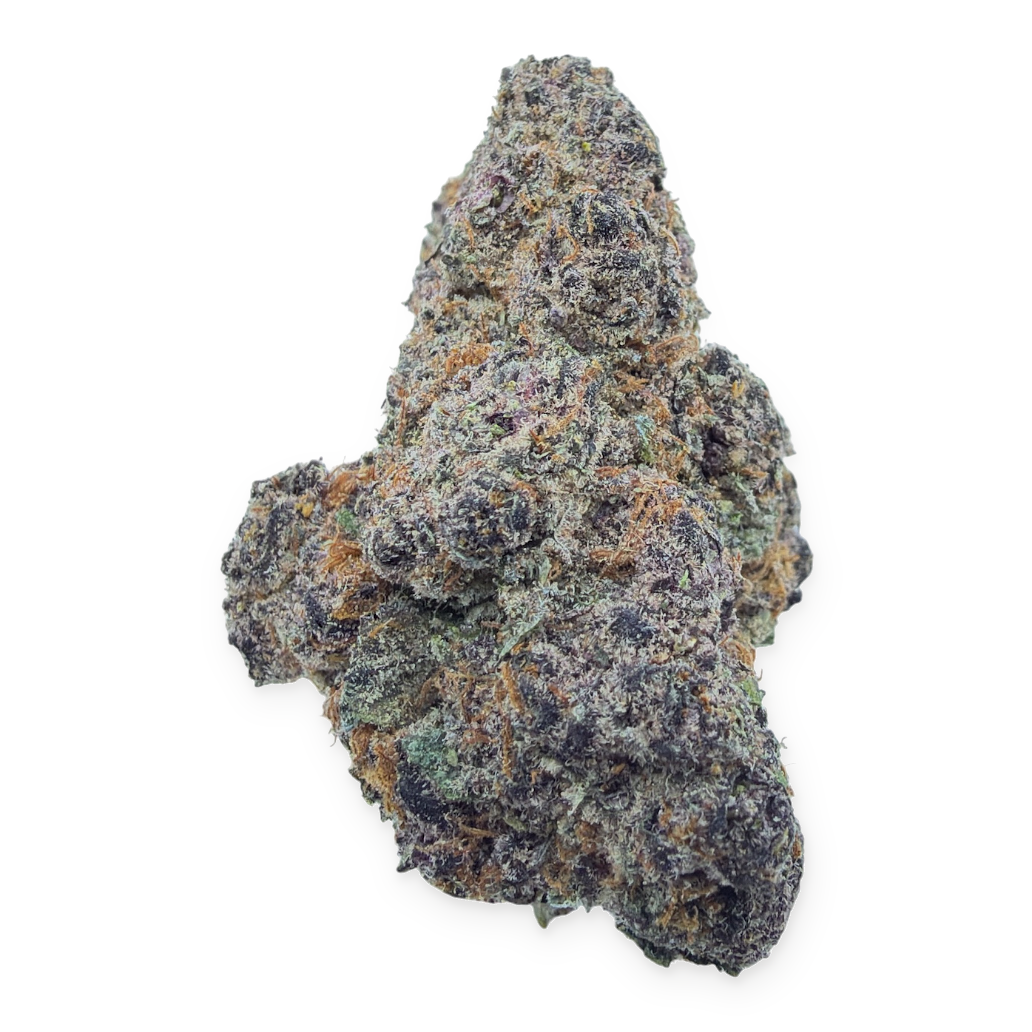 Super Buff Cherry Indoor THCA flower isolated buds on white background
