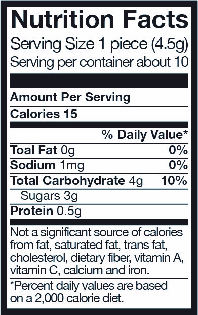 gummy letter nutrition facts