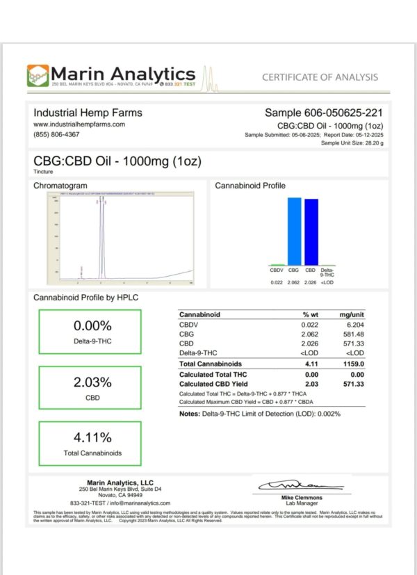 CBD:CBG Hemp Oil - Image 2