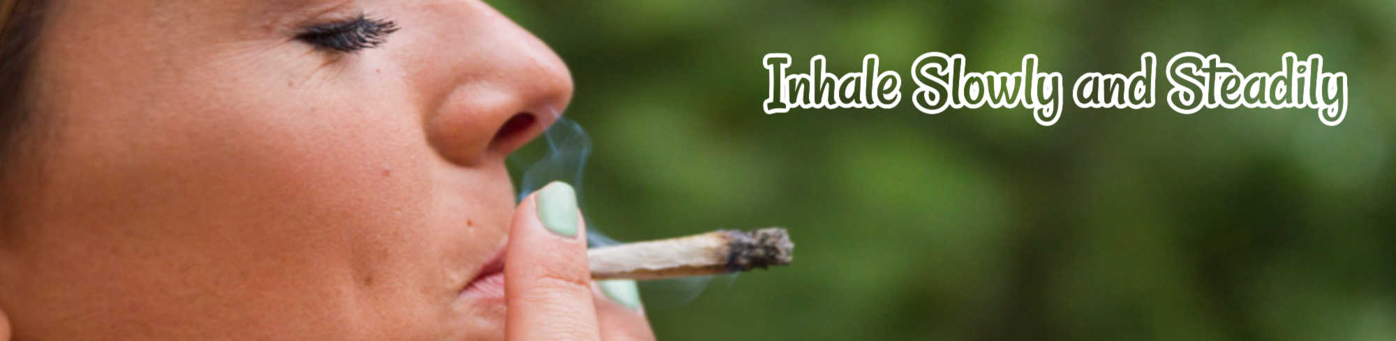 image of inhale pre roll joint slowly and steadily
