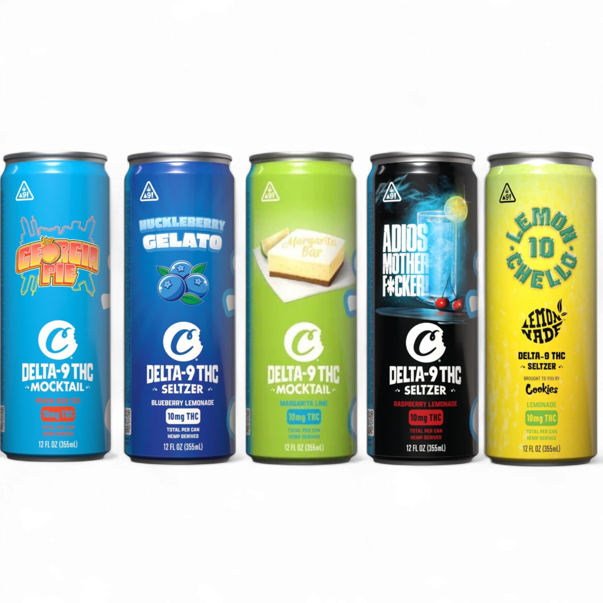 Cookies – 12oz THC Seltzer in can form, Delta-9 THC hemp drink with fast-acting effects